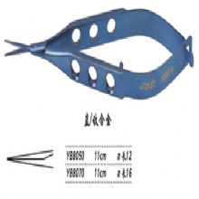 金鍾膜狀內(nei)障剪  YBB050 11cm 直 刃長(zhang) 12（钛）